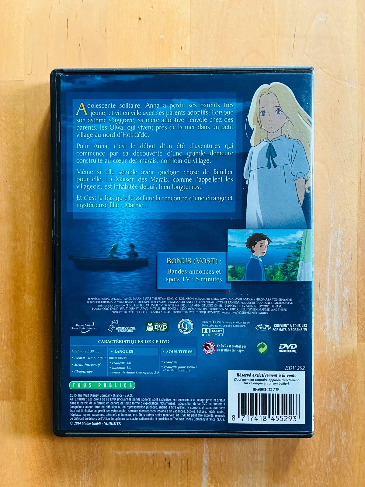 DVD Recuerdos de Marnie Estudios Ghibli. – photo 3